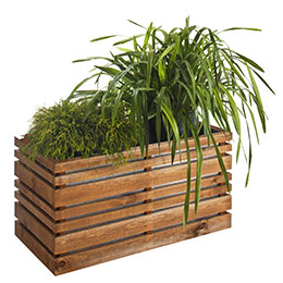 Jardinire Bois et Mtal LIGN Z 100 - Burger